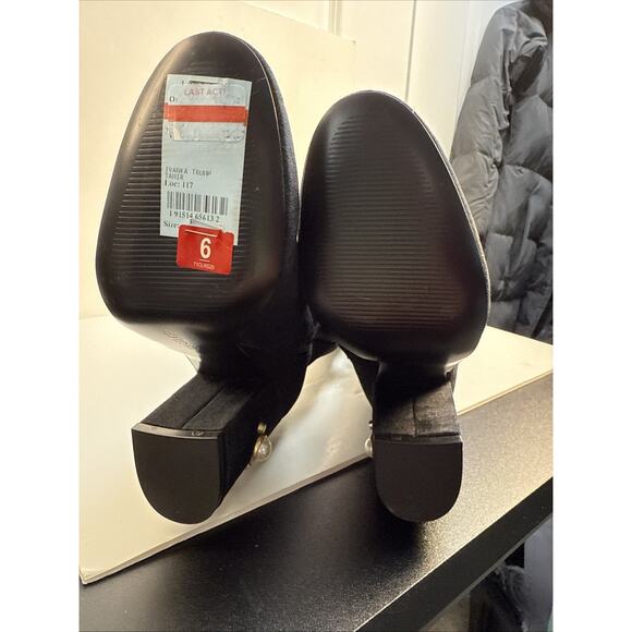 Ivanka Trump Velvet Tamir Tall Black Boots Zip size 6 NWOB - Picture 12 of 12